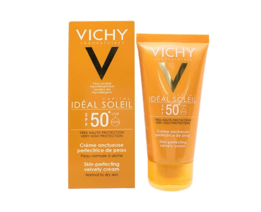 Крем сонцезахисний для обличчя Vichy (Віши) Ідеаль Солей потрійної дії SPF50+, 50 мл