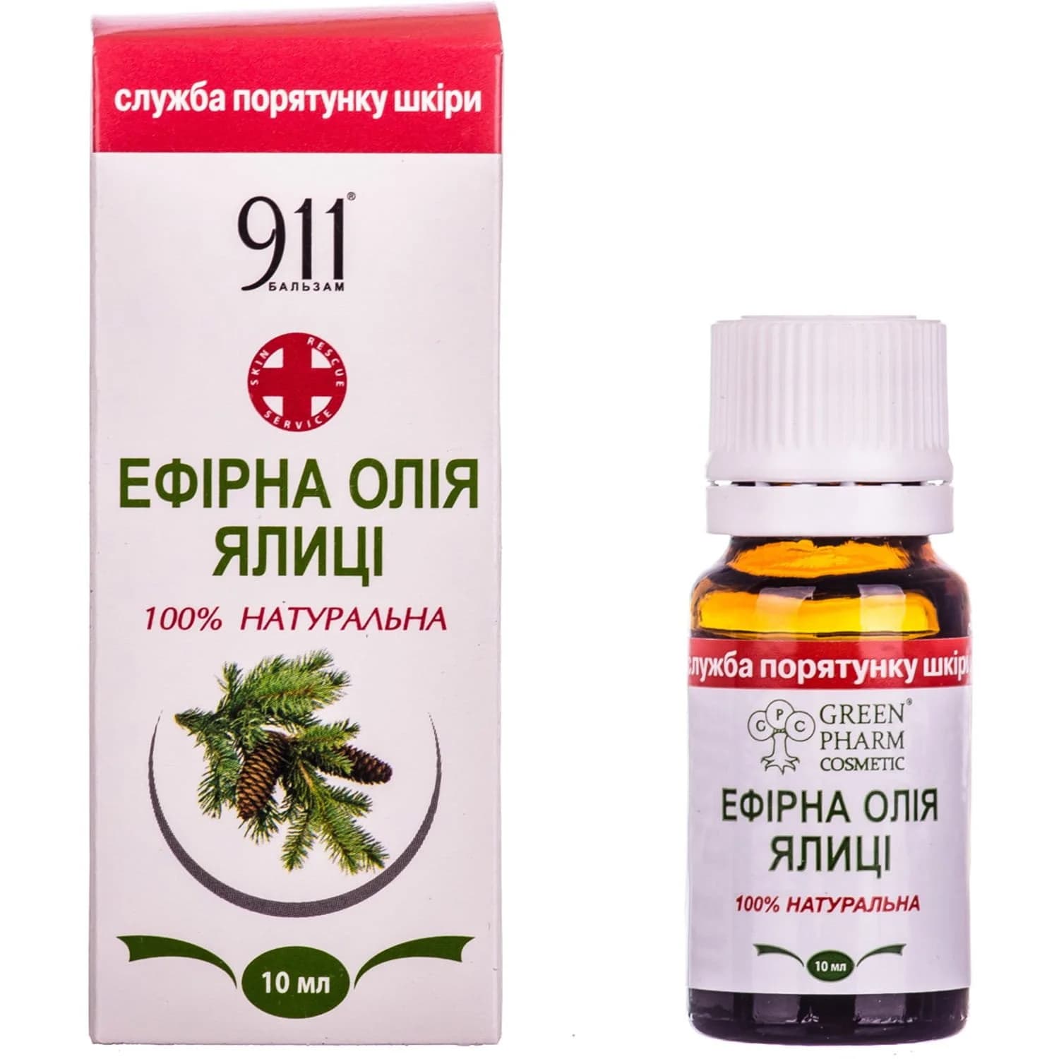 911 Ефірна олія ялиці, 10 мл