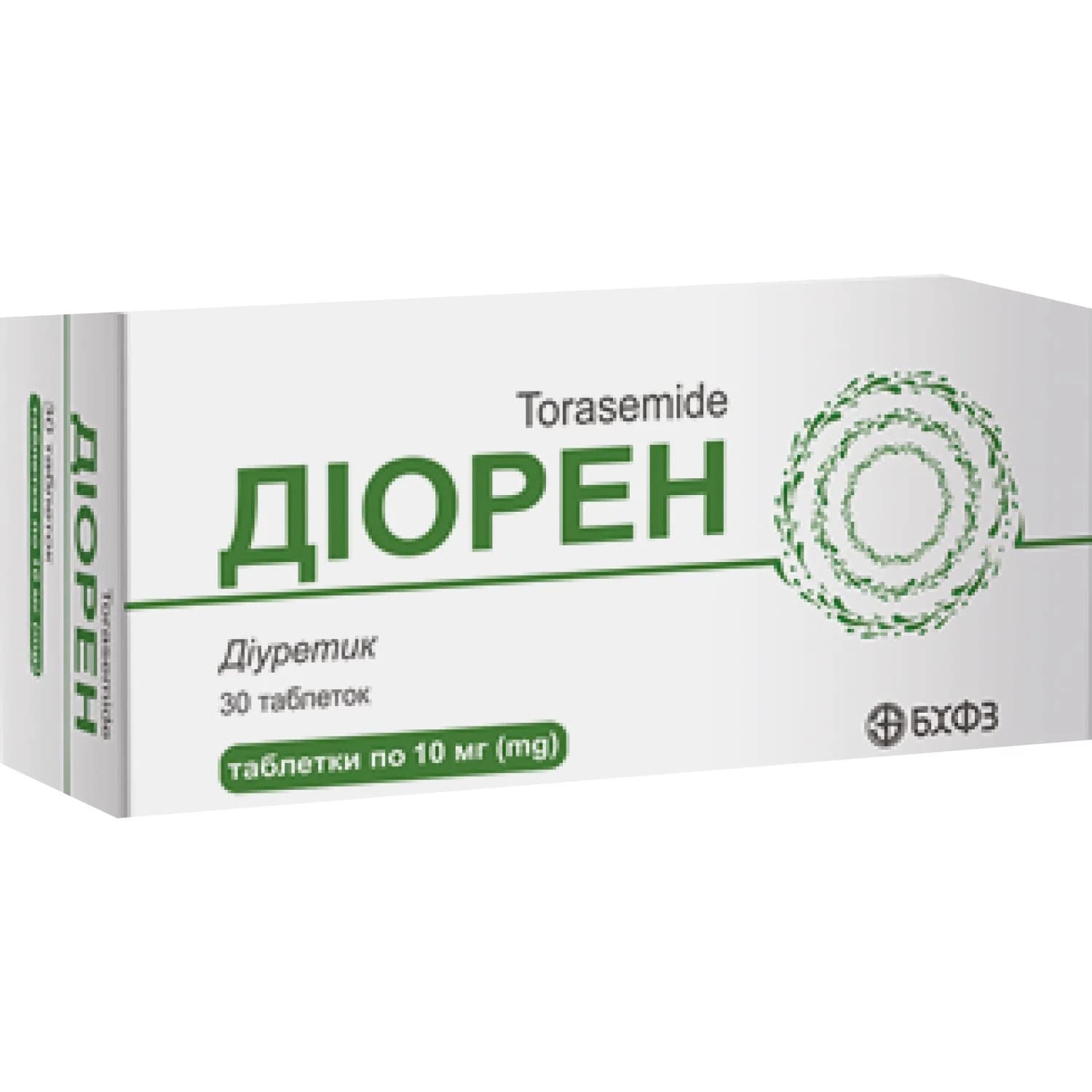 Діорен таблетки по 10 мг, 30 шт.