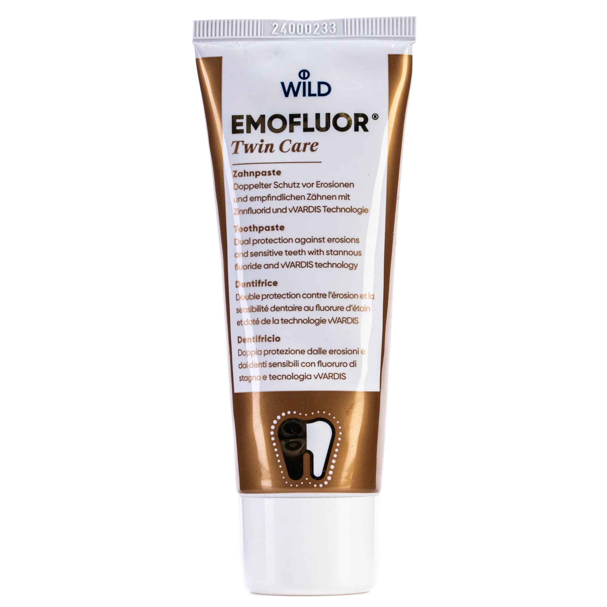 Зубна паста Emofluor (Емофлуор) з подвійним захистом від ерозії, 75 мл