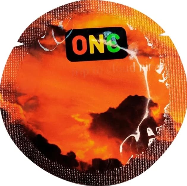 Презерватив ONE (Ван) Color Sensations, помаранчевий, 1 шт.
