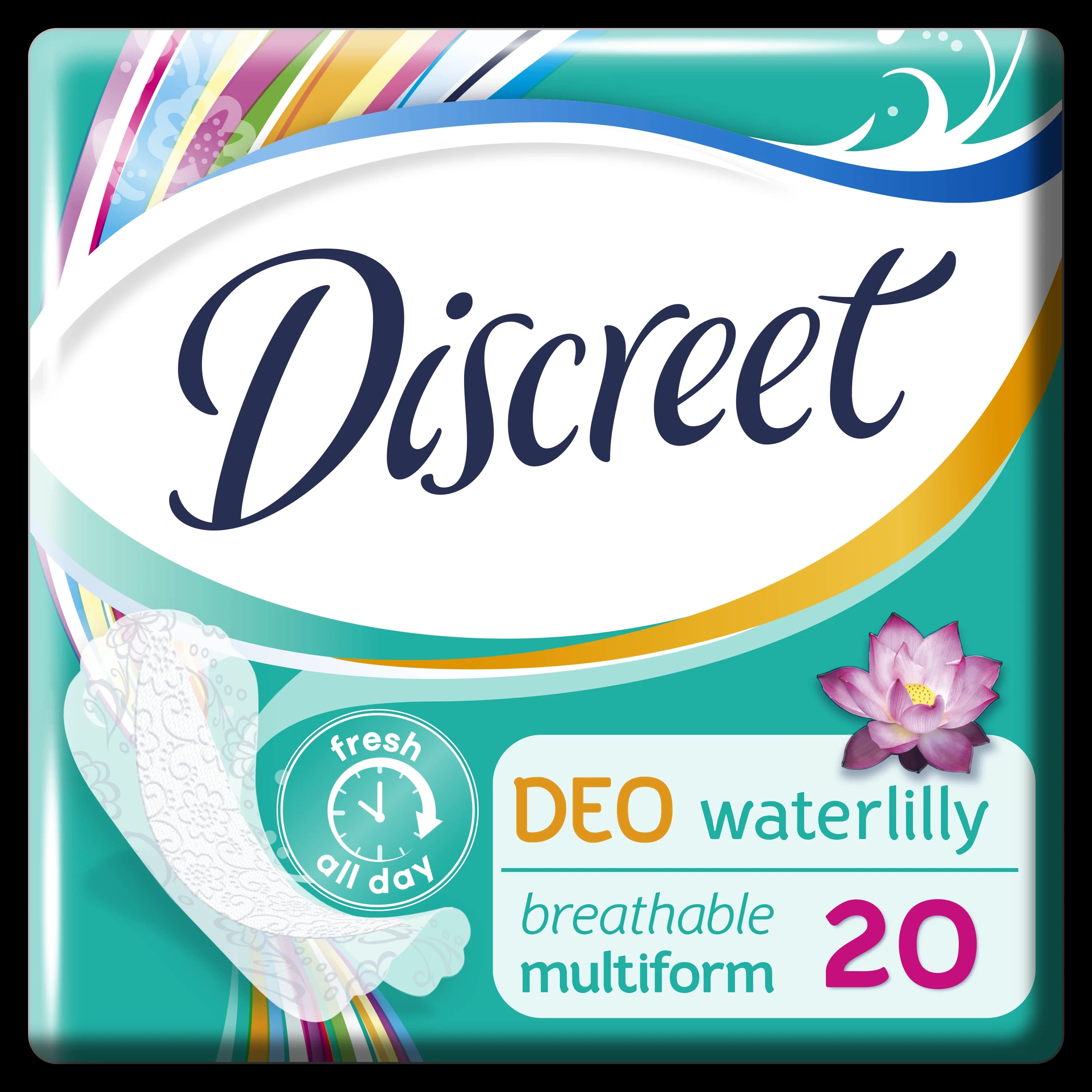 Прокладки Діскріт ДЕО Водяна лілія (Discreet Deo Water Lily Single), 20 шт.