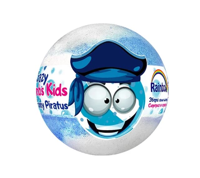Бомба для ванн Аква Шайн Крейзі Бомб Кідс Веселий пірат, 100 г