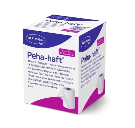 Бинт когезивний Peha-haft (Пега-Хафт) фіксуючий 6 см х 4 м, 1 шт.
