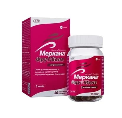 Меркана ФрутЖеле желатинові пастилки з ягідним смаком, 30 шт.