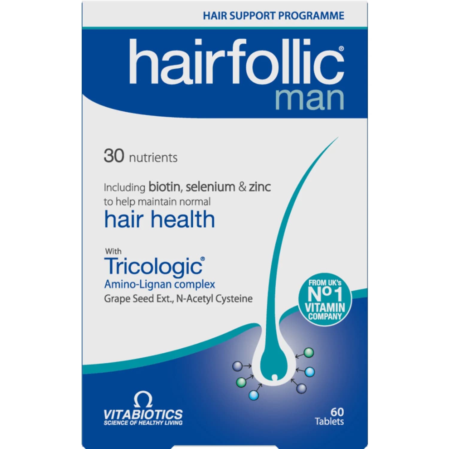 Hairfollic (Хеафолік) таблетки, 60 шт.