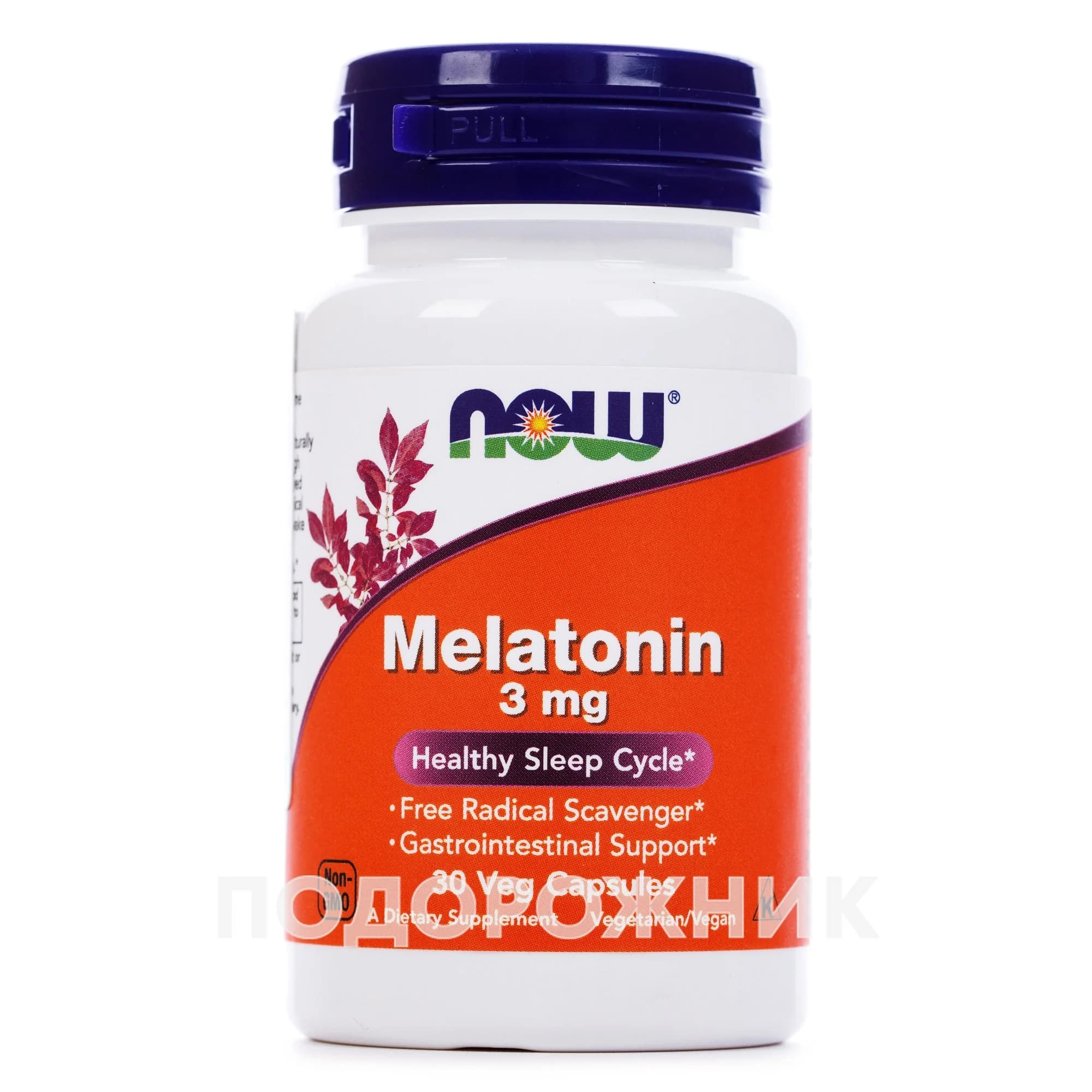 Нав (Now) Мелатонін (Melatonin) капсули по 3 мг, 30 шт.