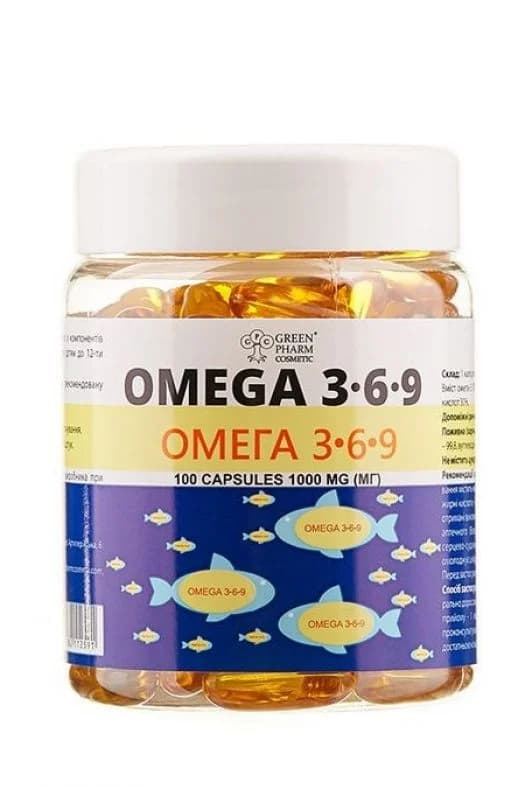 Омега 3-6-9 капсули по 1000 мг, 100 шт.