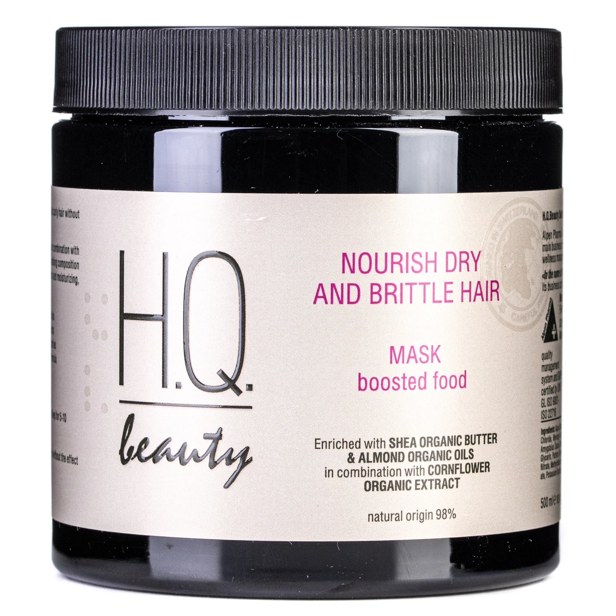 Маска H.Q. (Аш Кью) Beauty Nourish для сухого та ламкого волосся, 500 мл