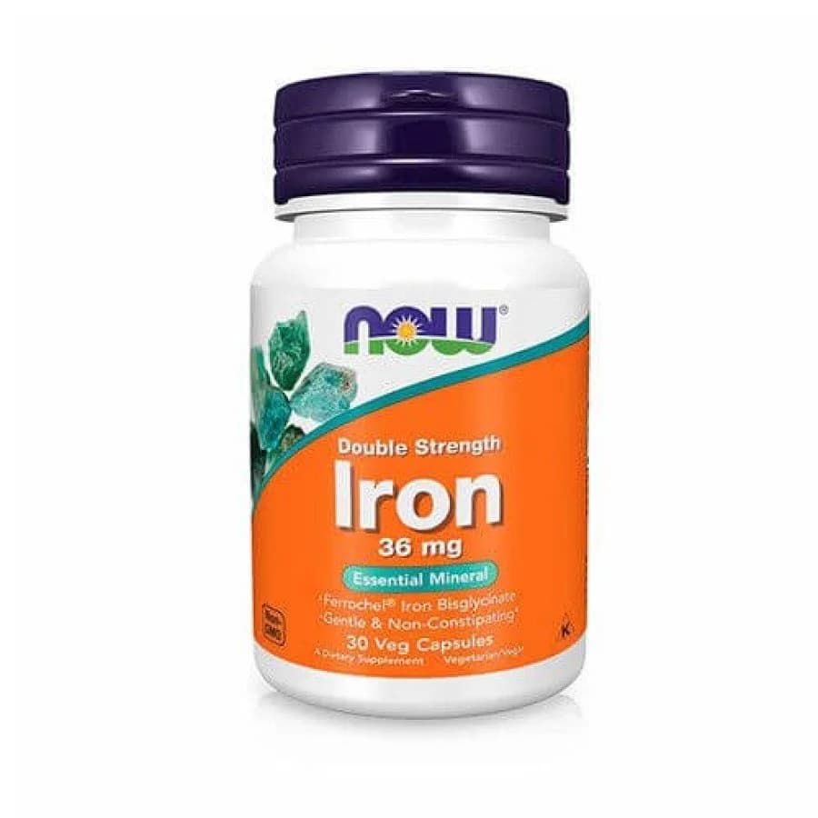 Залізо бісгліцинат Нав (Now) у капсулах по 36 мг, 30 шт.