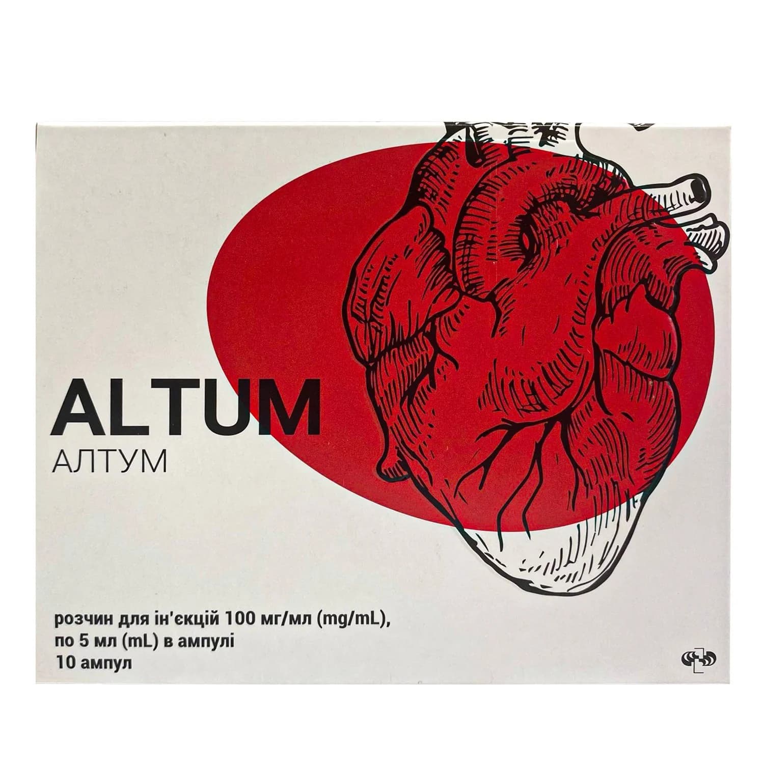 Алтум розчин для ін’єкцій по 5 мл в ампулах, 100 мг/мл, 10 шт.