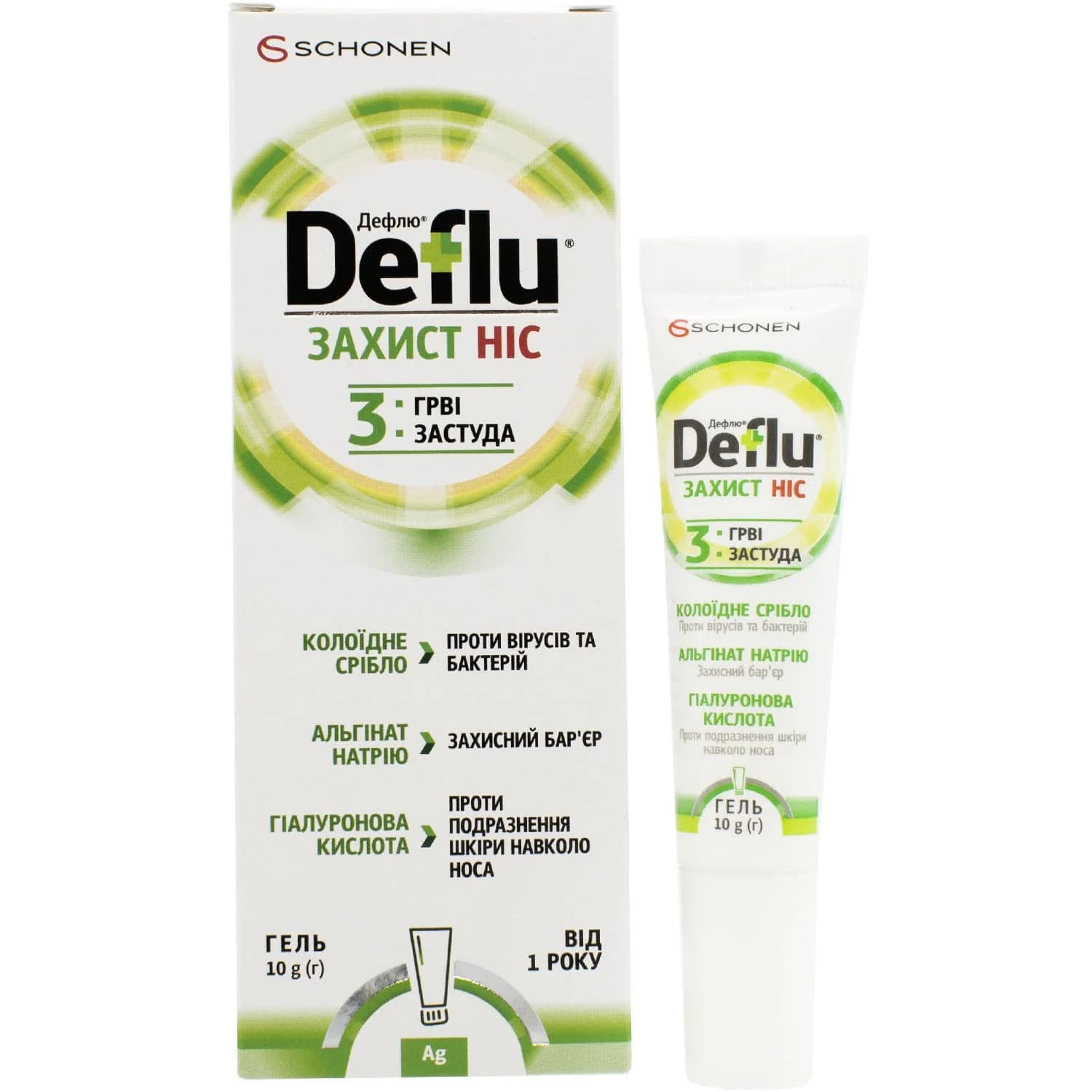 Дефлю (Deflu) Захист Ніс гель, 10 г