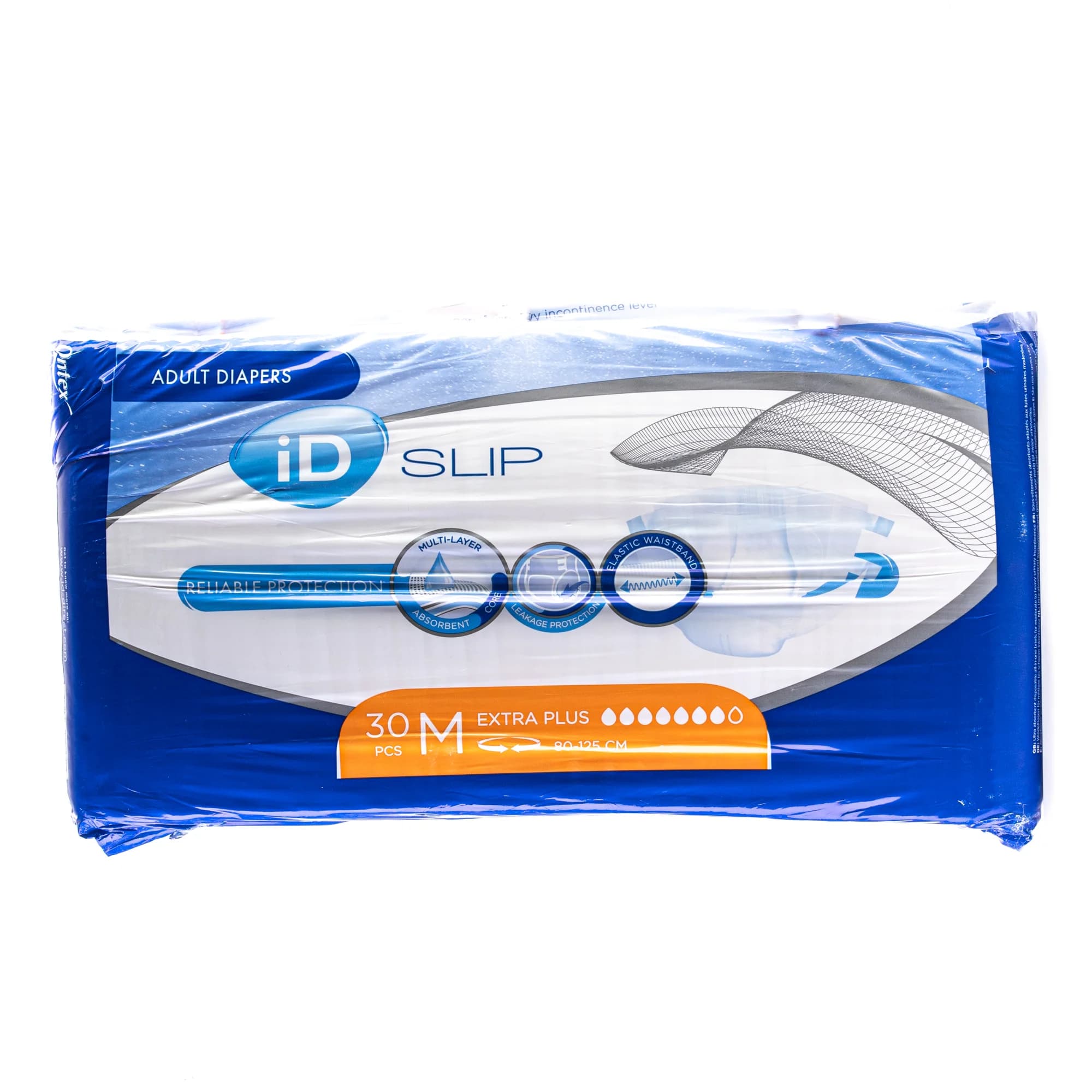 Підгузки для дорослих ID (Айді) Сліп Екстра Плюс розмір М (Slip Extra Plus M), 30 шт.