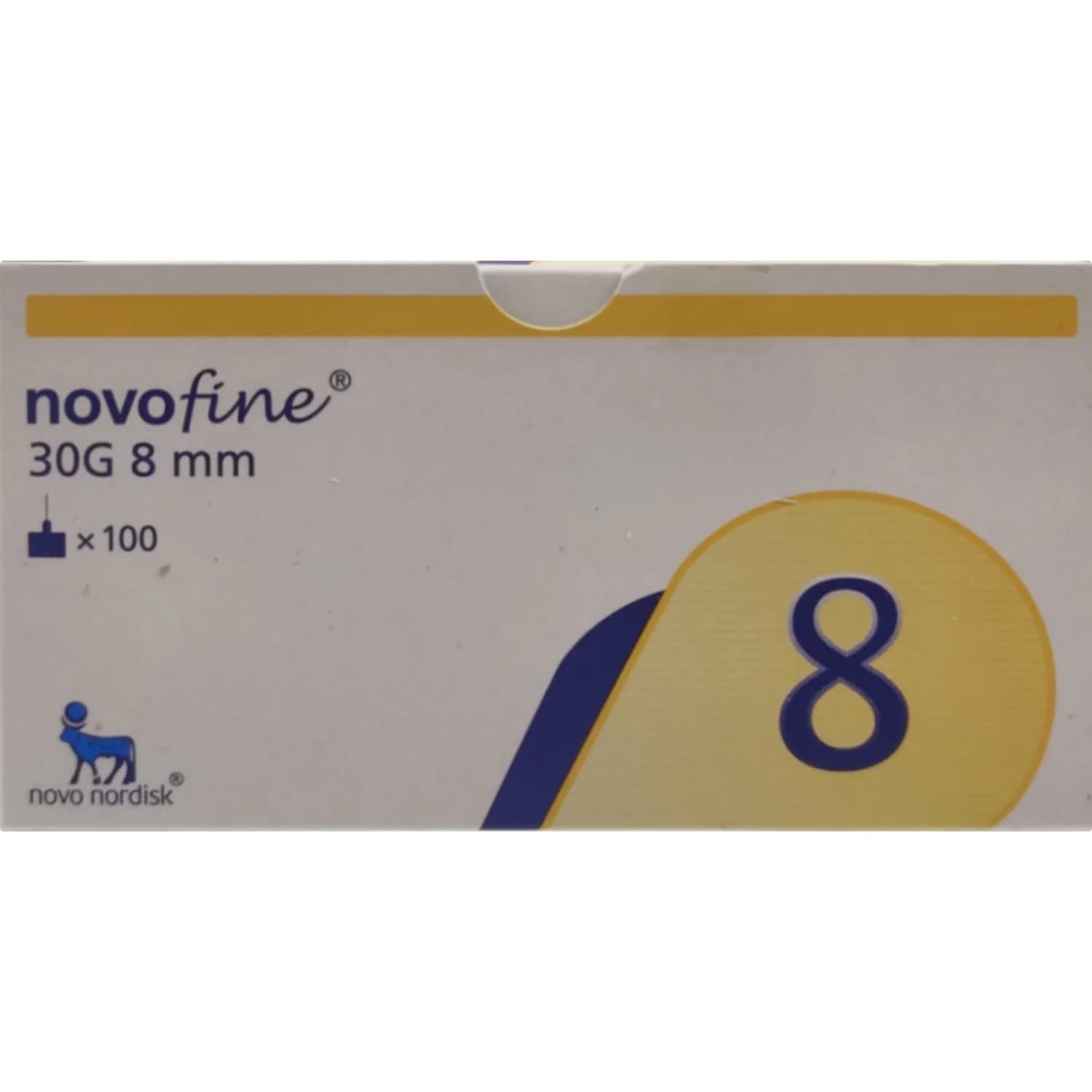 Голка для шприц-ручки NovoFine (Новофайн) 30G (0,3*8мм), 100 шт.