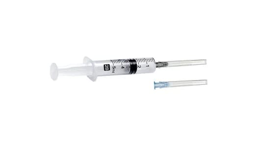 Шприц 2В 3-компонентний 5 мл з двома голками 23G та 22G, 1 шт.