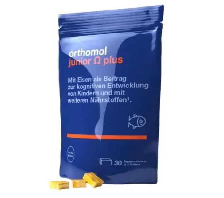 Orthomol (Ортомол) Junior Omega Plus Cила імунітету Вашої дитини, жувальні іриски, курс на  30 днів