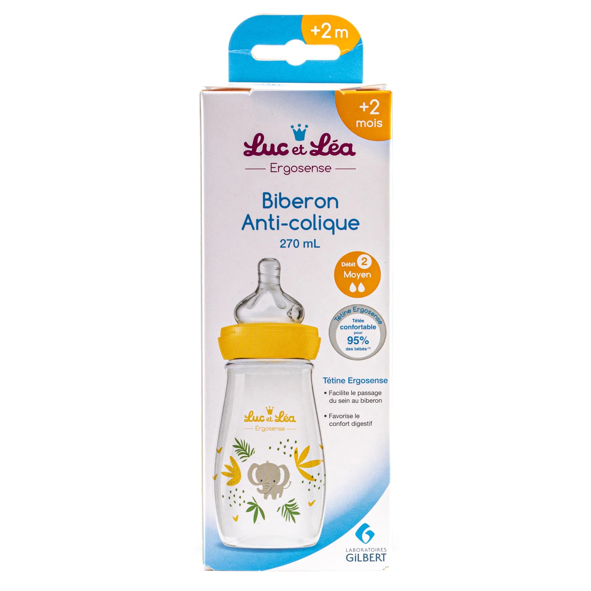 Пляшечка Luc et Lea (Люкетлі) Антиколік пластикова, 270 мл