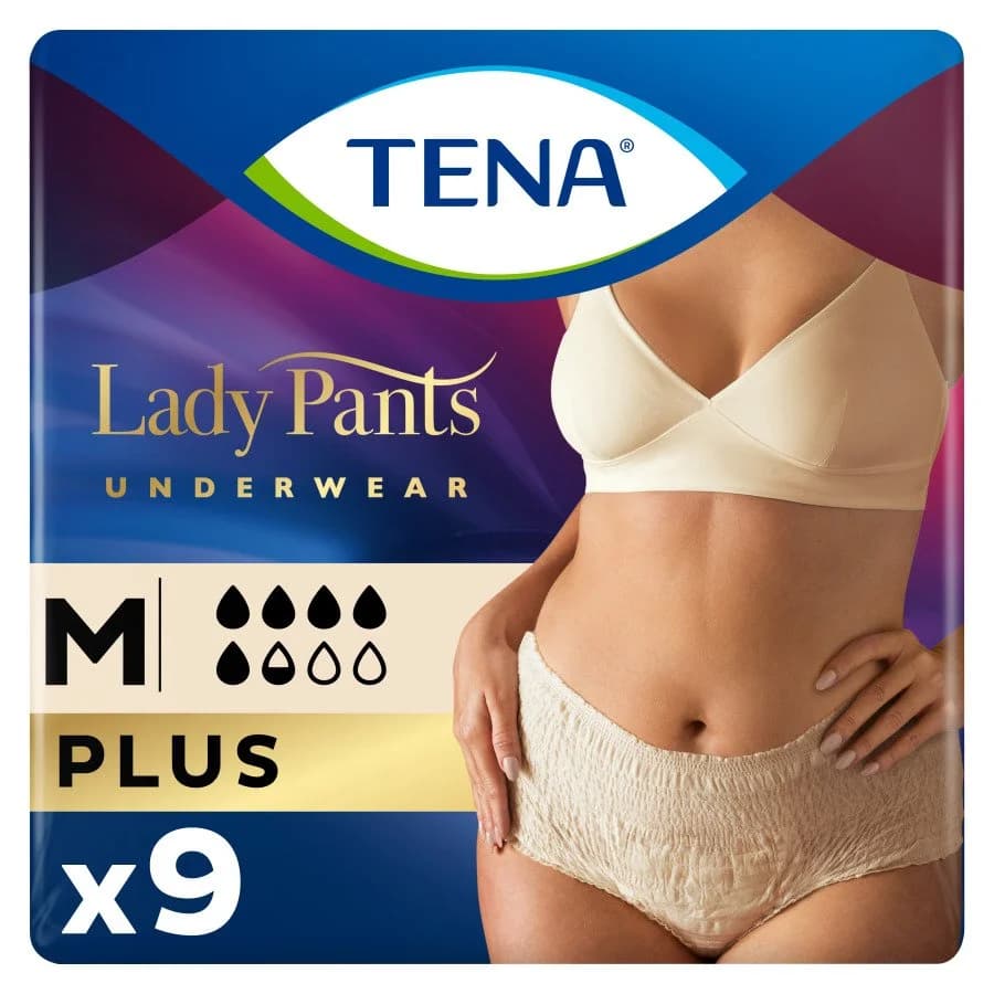 Урологічні труси для жінок Tena (Тена) Lady Pants Plus розмір М, 9 шт.