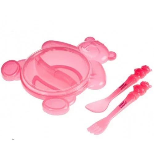 Тарілка зі столовими приладами Канпол (Canpol) 2/422 Ведмедик