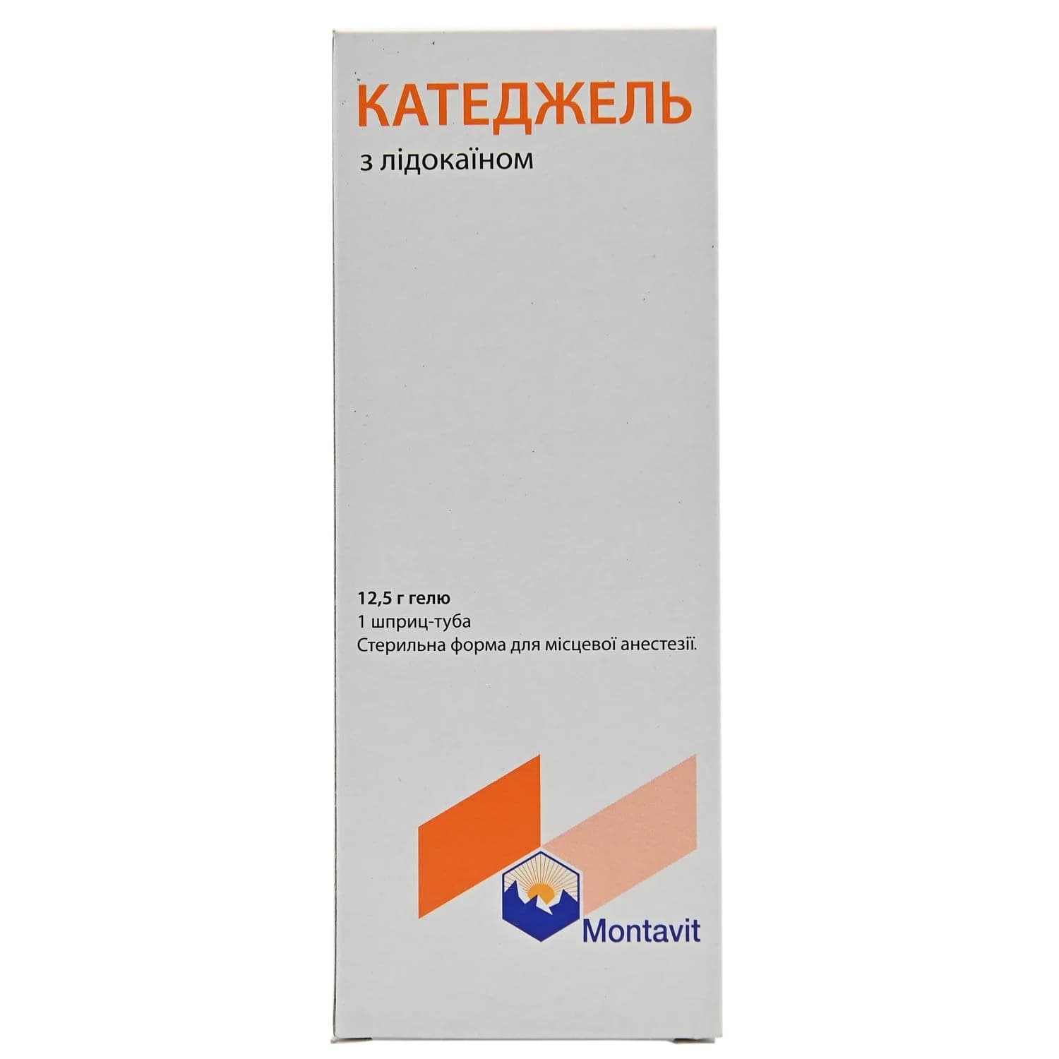 Катеджель з лідокаїном гель у шприц-тубі по 12,5 г, 1 шт.