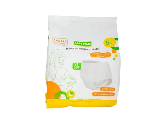 Трусики гігієнічні Baby Team (Бебі Тім) одноразові післяпологові розмір XL, 5 шт.