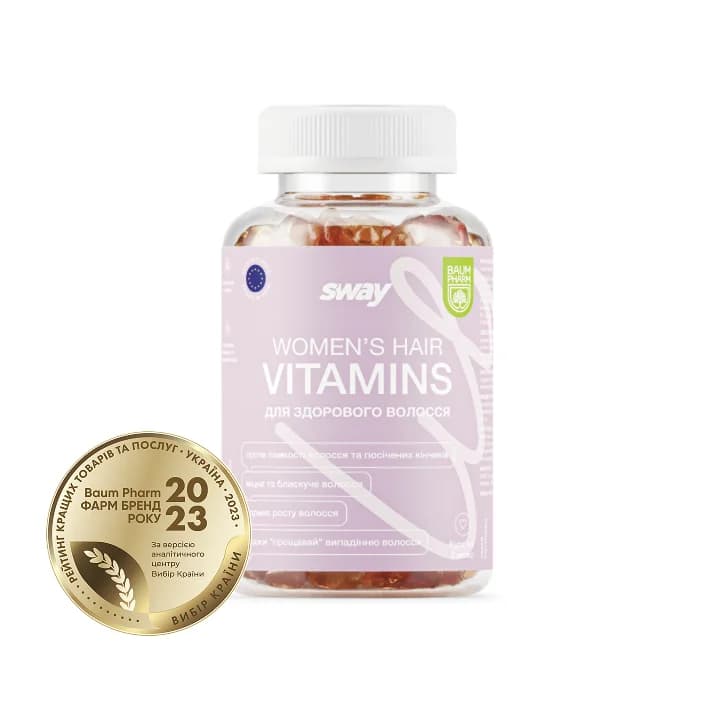 Sway (Свей) желейки пектинові для волосся, 60 шт. - Баум Фарм