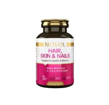 Вітаміни Новель (Novel) для волосся, шкіри, нігтів таблетки жувальні, 60 шт.