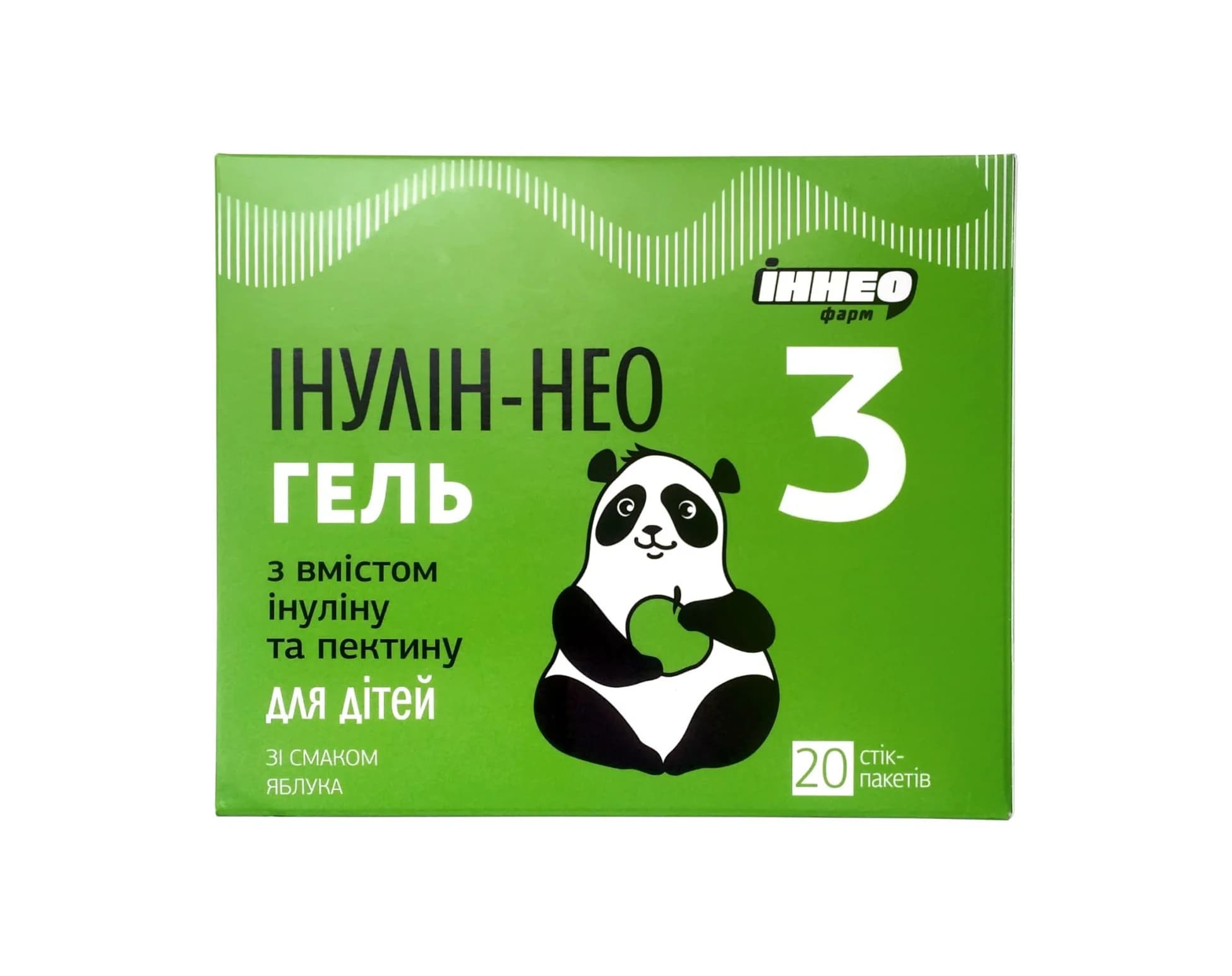 Інулін-НЕО 3 гель зі смаком яблука для дітей, 20 шт.