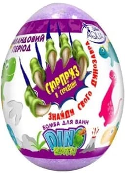 Бомба для ванн Аква Шайн Дінобет (Aqua Shine DinoBath) Лавандовий період, 145 г