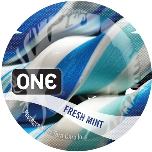 Презерватив ONE (Ван) Flavor Waves свіжа м’ята, 1 шт.