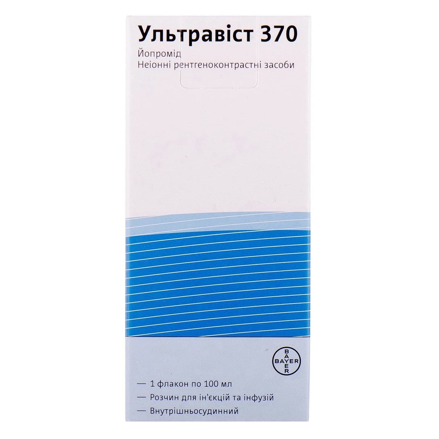 Ультравіст 370 розчин для ін’єкцій та інфузій, 100 мл