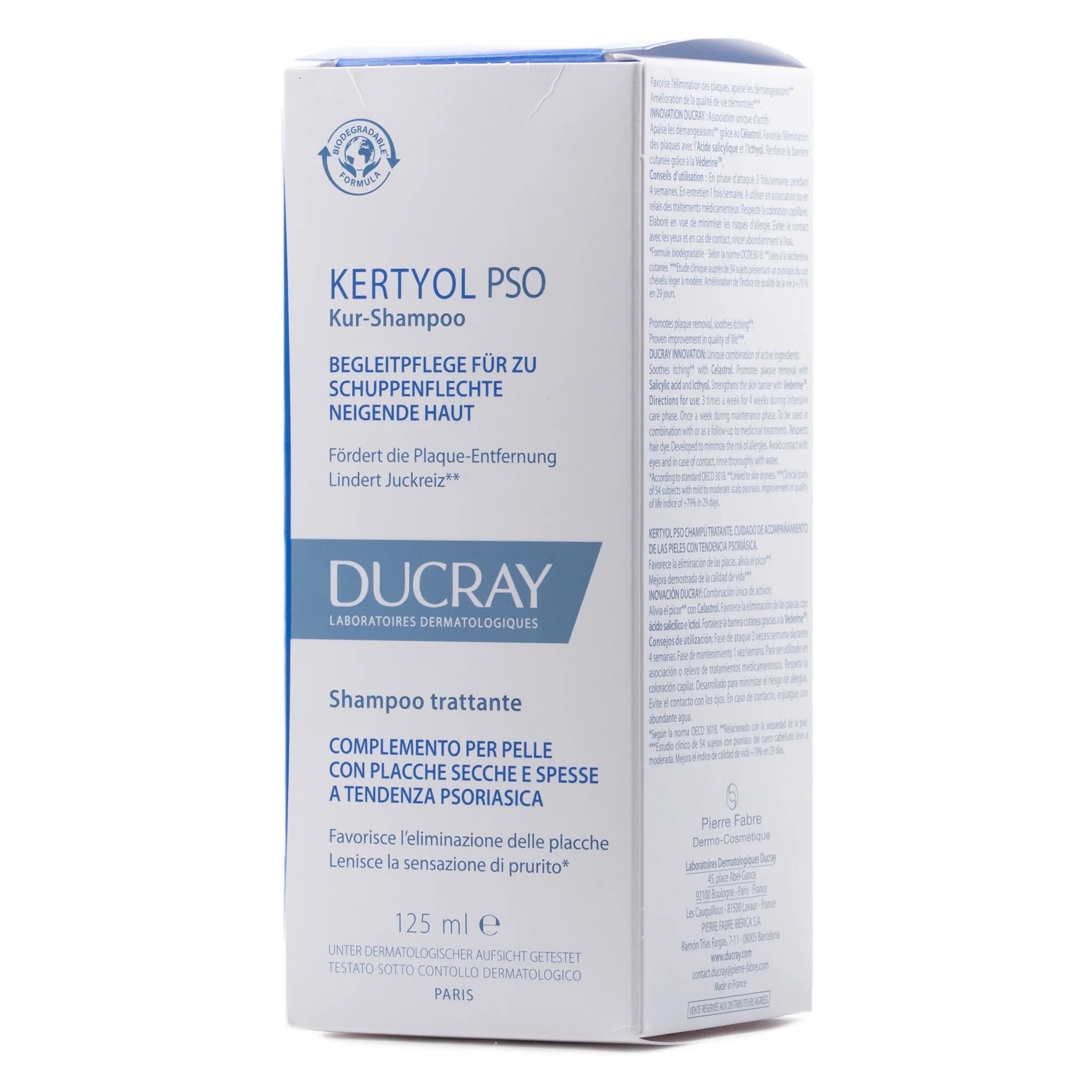 Ducray Kelual PSO (Дюкрей Кертіол ПСО) шампунь проти лупи, 125 мл