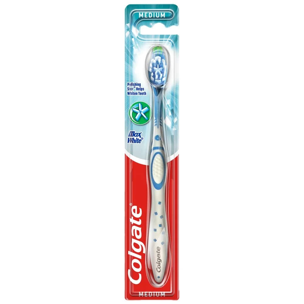 Зубна щітка Colgate (Колгейт) Max White середня, 1 шт.