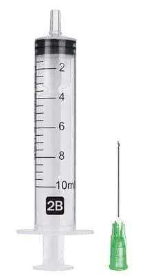 Шприц 2В трикомпонентний, 10 мл, з голкою 21G (0,8 x 38 мм), 1 шт.