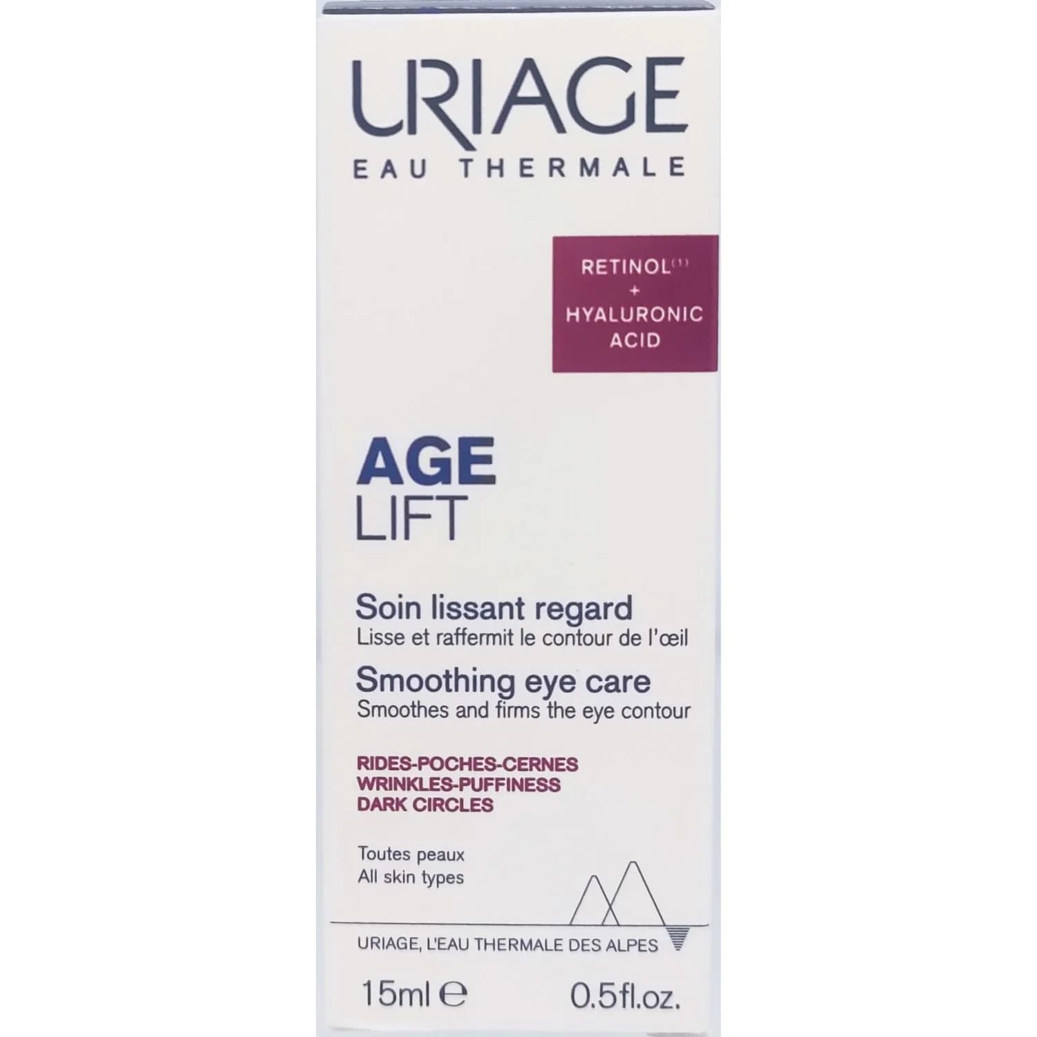 Крем для контуру очей Урьяж (Uriage) Ейдж Ліфт розгладжуючий, 15 мл