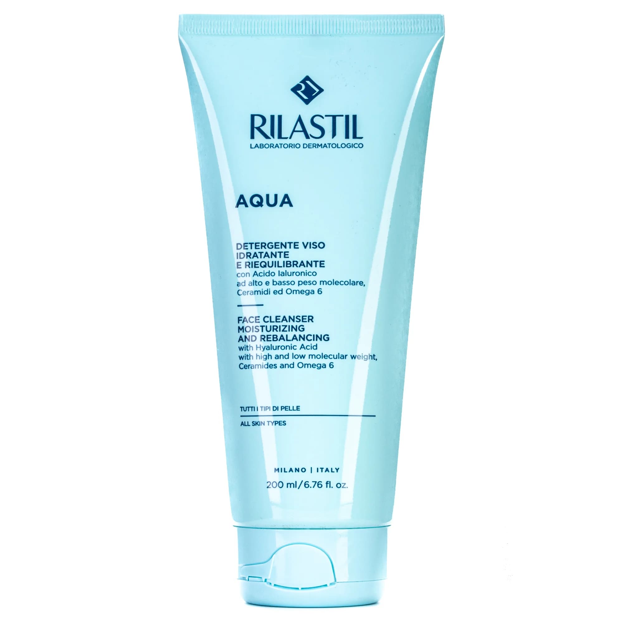 Гель для обличчя Ріластіл Аква (Rilastil Aqua) Делікатний очищуючий, 200 мл