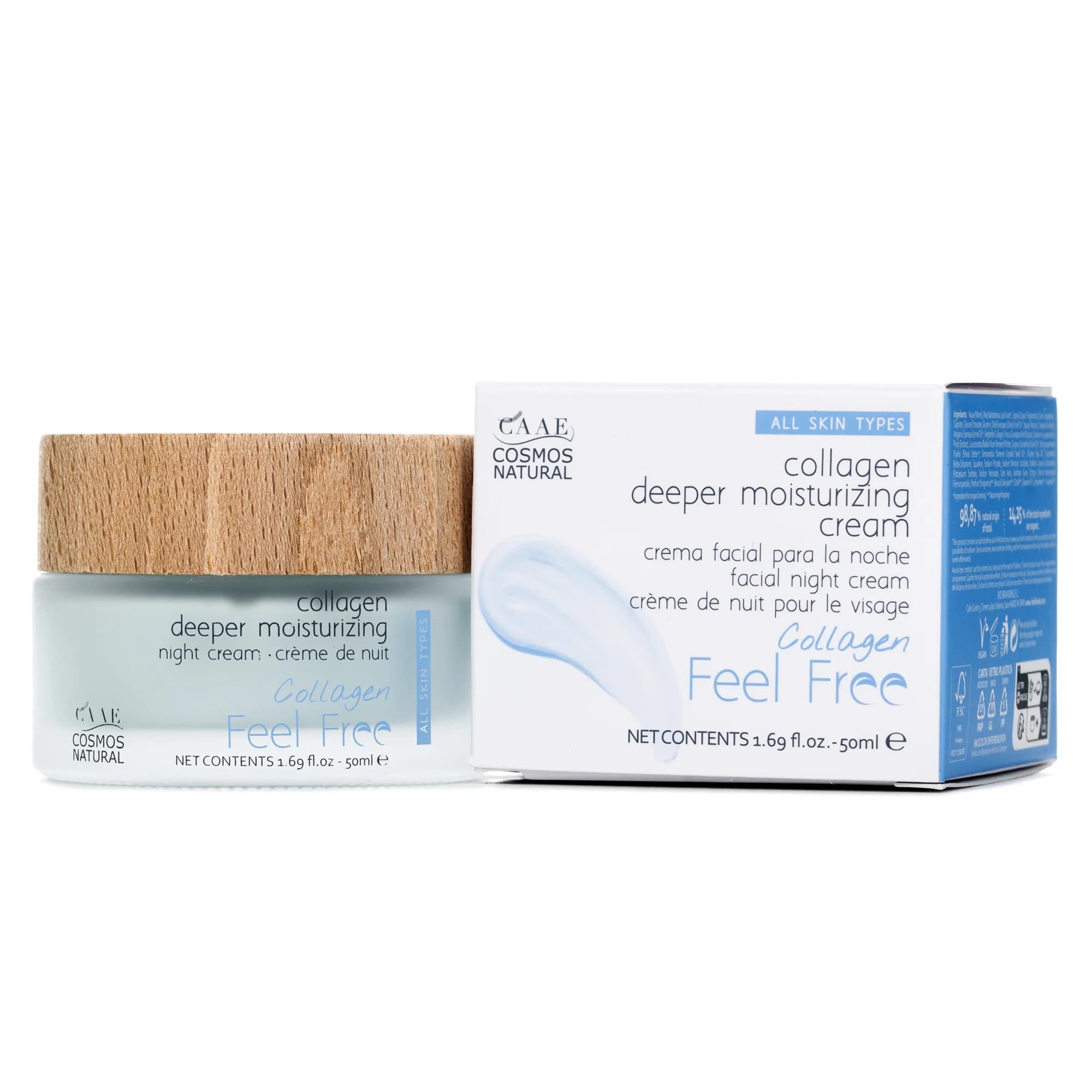 Крем для обличчя Feel Free (Філ фрі) нічний з колагеном, 50 мл