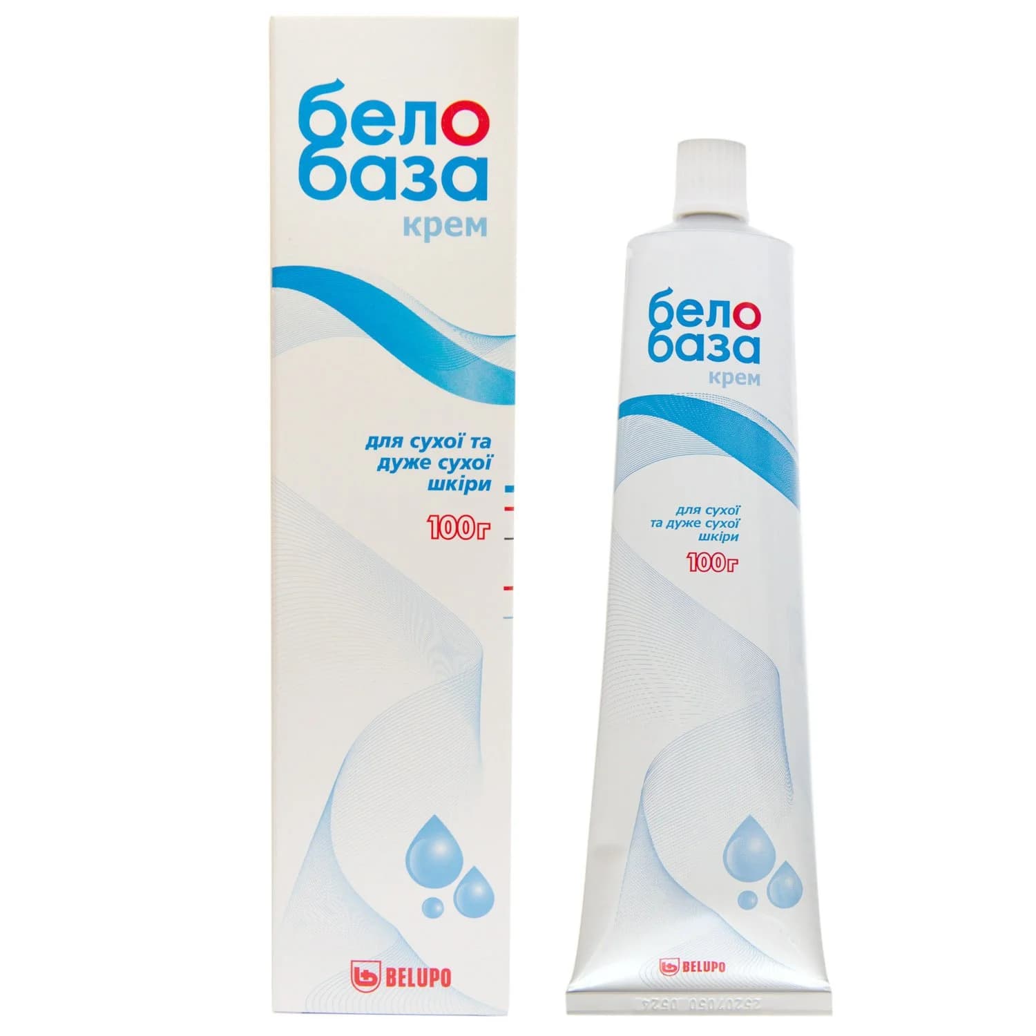 Белобаза крем для тіла для сухої та дуже сухої шкіри у тубі, 100 г